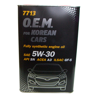 Масло моторное Mannol O.E.M for Korean Cars 5W-30 1л (metal) Mannol 52226