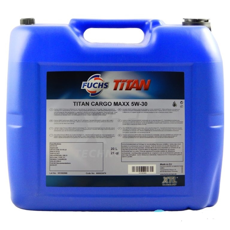 Масло моторное Fuchs Titan Cargo Maxx 5W-30 601114489 20 л Fuchs 601114489