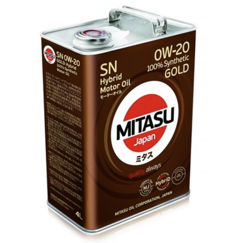 Моторное масло Mitasu GOLD SN 0W-20 4л Mitasu MJ1024