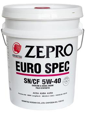 Масло моторное Idemitsu Zepro Euro Spec SN/CF 5W-40 20л Idemitsu 1849020
