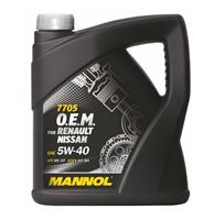 Масло моторное Mannol 7705 O.E.M. for Renault Nissan 5W-40, 4л Mannol 4040