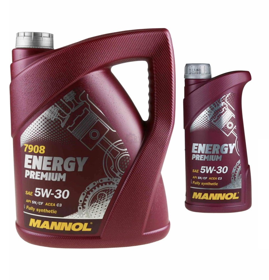 Масло моторное Mannol Energy Premium 5W-30 SN\CH-4 4 л + 1 л MANNOL 99483