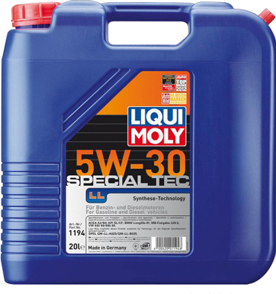 Масло моторное Liqui Moly Special Tec LL 5W-30 20л Liqui Moly 1194