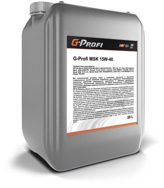 Масло моторное G-Energy G-Profi MSK 15W-40 20 л G-ENERGY 253130022