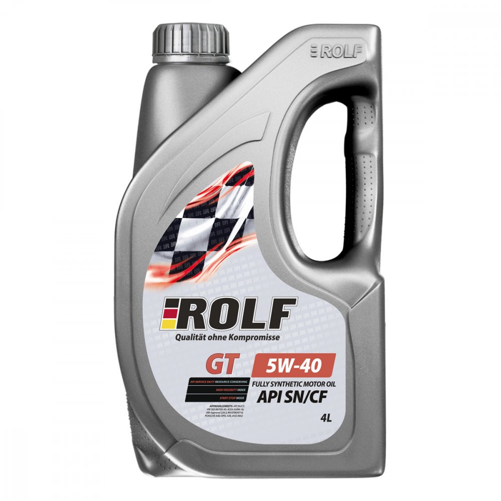 Масло моторное Rolf GT 5W-40 SN/CF 4 л ROLF 322436