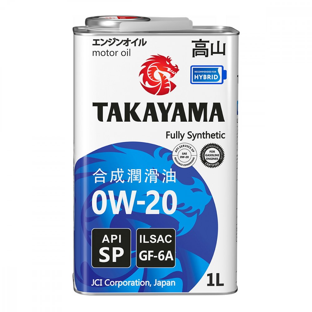 Масло моторное Takayama 0W-20 GF-6A SP 605140 1 л TAKAYAMA 605140
