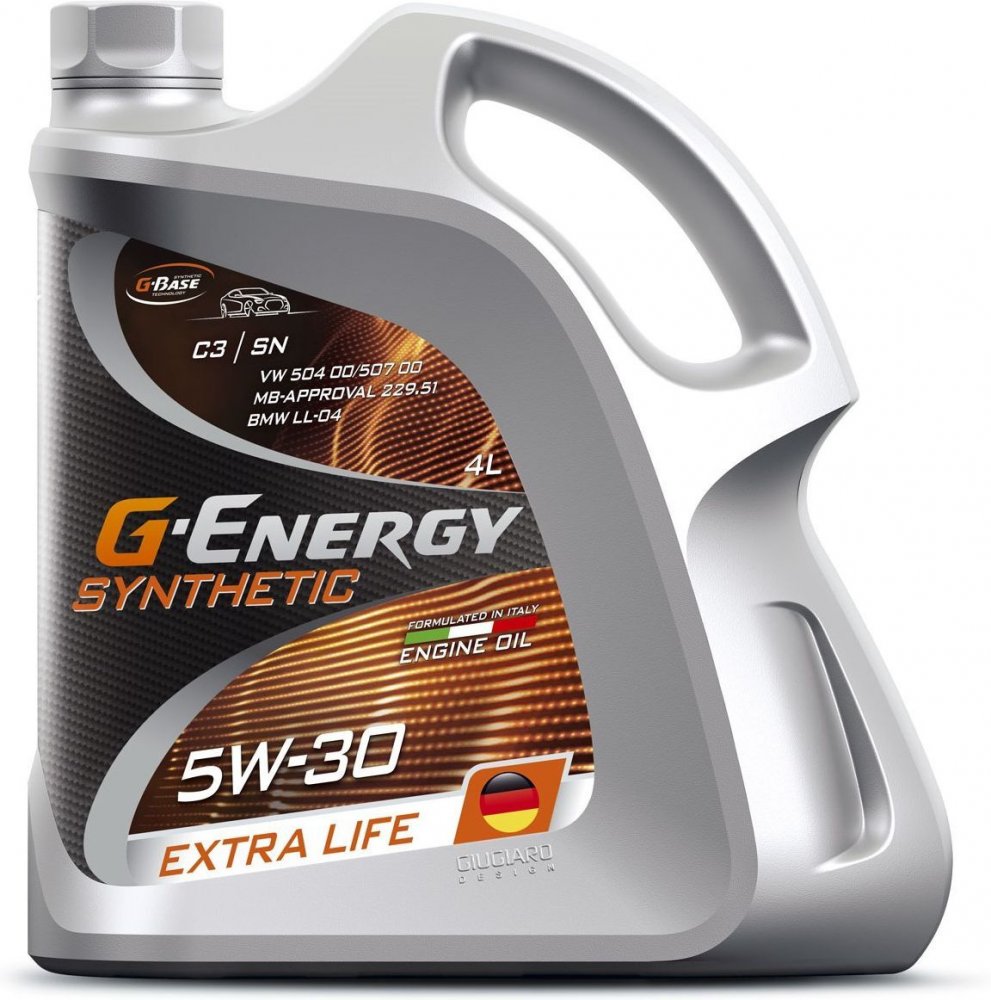 Масло моторное G-Energy Synthetic Extra Life 5W-30 4 л G-ENERGY 253142480
