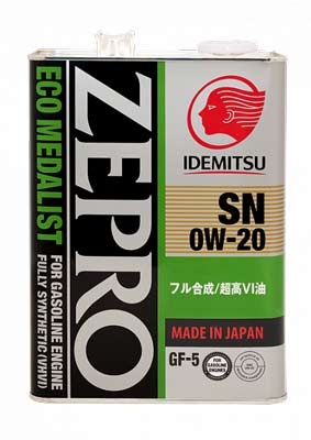Масло моторное Idemitsu Zepro Eco Medalist 0W-20 4л Idemitsu 4253041