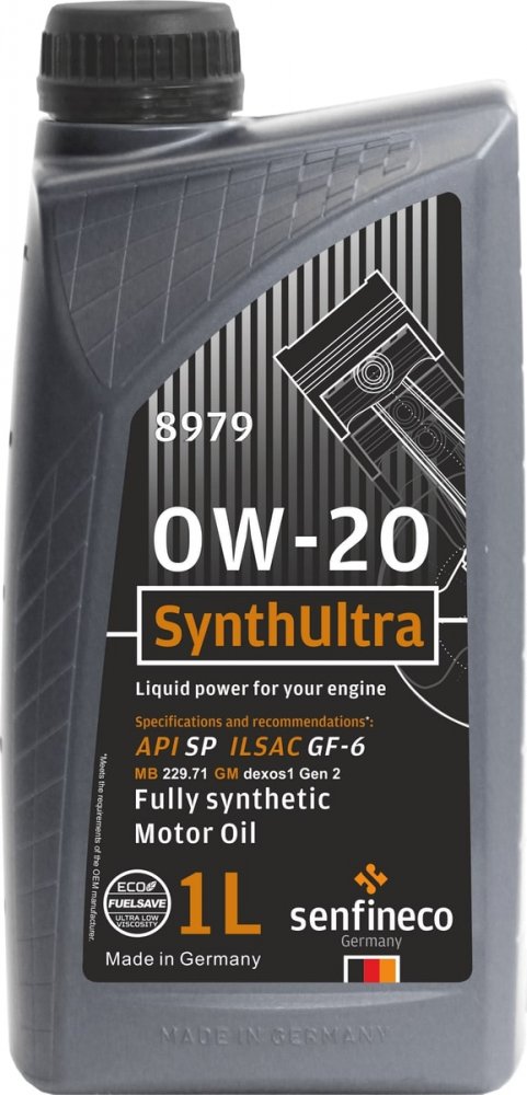 Масло моторное Senfineco SynthUltra 0W-20 SP GF-6A 1 л SENFINECO 8979