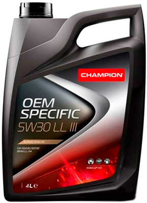 Масло моторное Champion OEM Specific LL III 5W-30 5л CHAMPION OIL 8208317