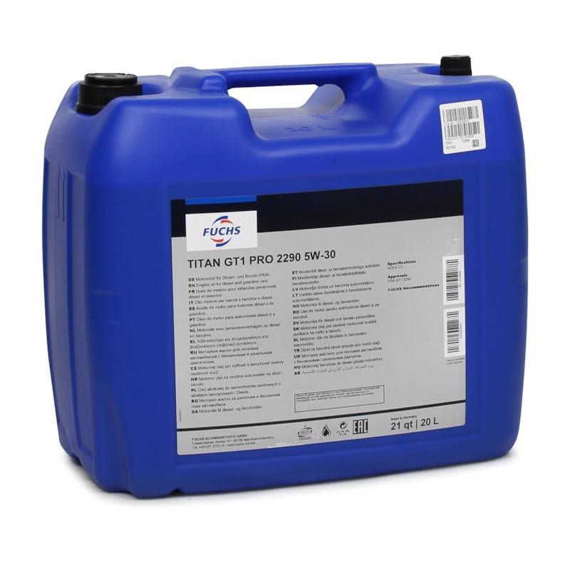 Масло моторное Fuchs TITAN GT1 PRO 2290 5W-30 20л 601424908 Fuchs 601424908