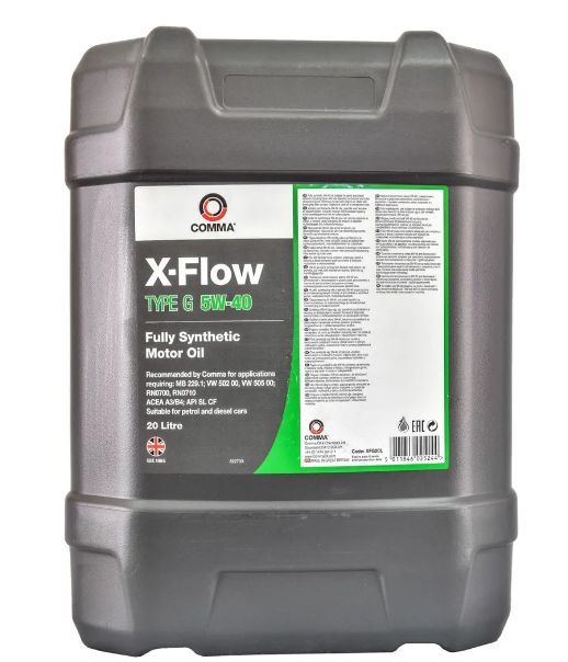 Масло моторное Comma Комма X-Flow Type G 5W-40 20л XFG20L Comma XFG20L