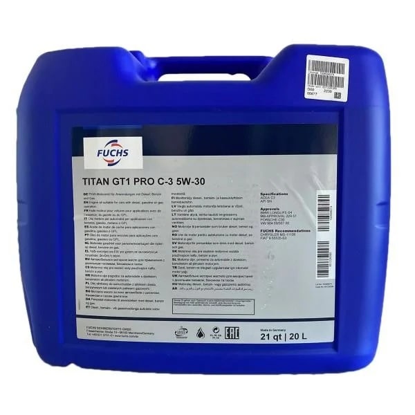 Масло моторное Fuchs TITAN GT1 PRO C-3 5W-30 20л 601226380 Fuchs 601226380