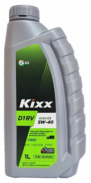 Масло моторное Kixx D1 RV 5W-40 1 л KIXX L2013AL1E1