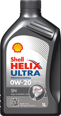 Масло моторное Shell Helix Ultra SN 0W-20 1л SHELL SHELL0W20HELIXULTRASN1