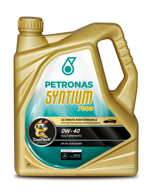 Масло моторное Petronas Syntium 7000 0W-40 4л SYNTIUM 18384019