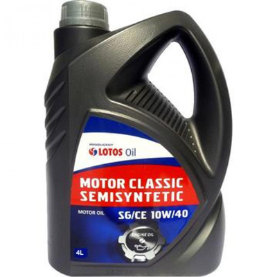 Масло моторное Lotos MOTOR CLASSIC SEMISYNTETIC SG/CE 10W-40 4л Lotos MOTORCLASSICSEMISYNTETICSGCE10W404L