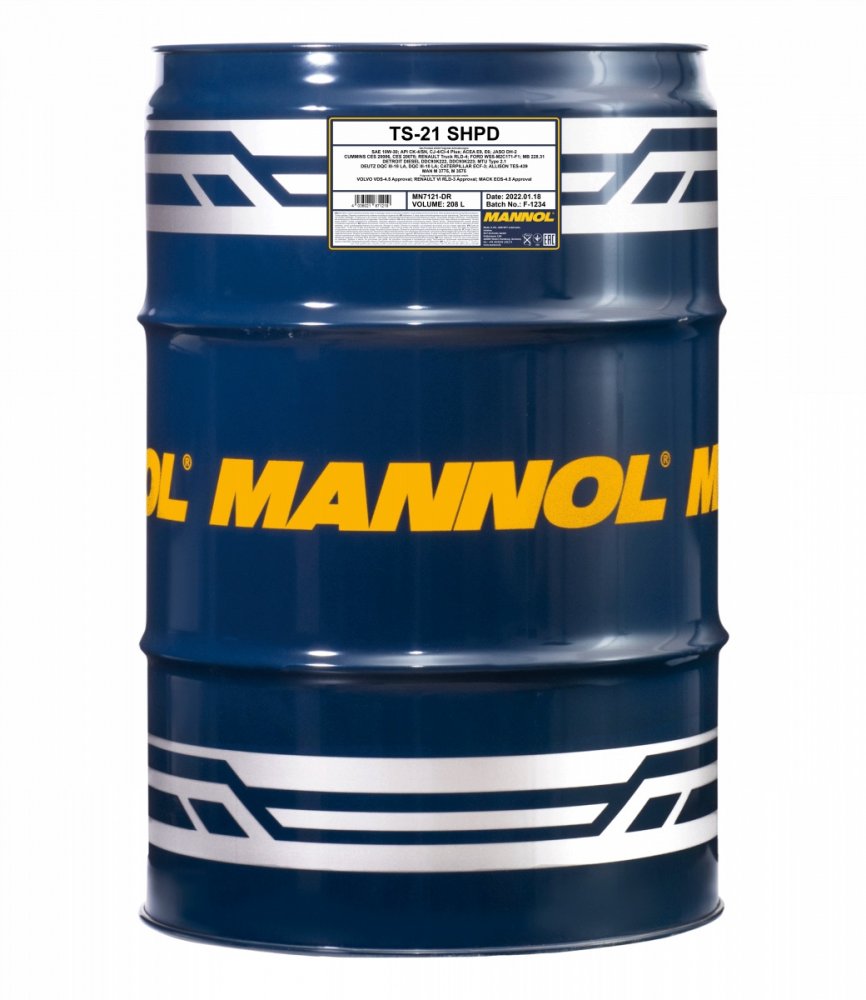 Масло моторное Mannol TS-21 SHPD 10W-30 208 л MANNOL 57262