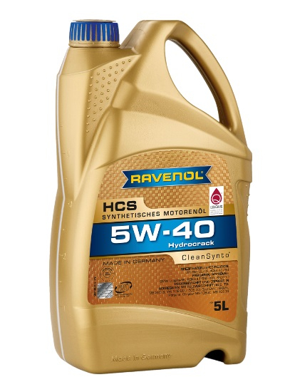 Моторное масло RAVENOL 4014835723955 HCS 5W-40 5л RAVENOL 4014835723955