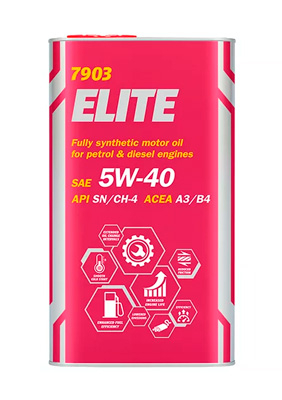Масло моторное Mannol Elite 5W-40 4л (metal) Mannol 56470