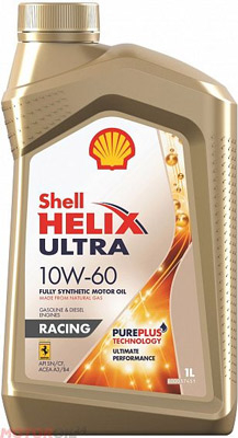 Масло моторное Shell Helix Ultra Racing 10W-60 550046314 1л SHELL 550046314