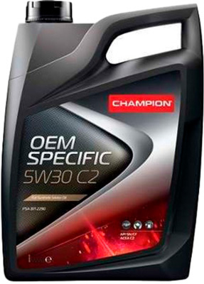 Масло моторное Champion OEM Specific C2 5W-30 8209819 5 л CHAMPION OIL 8209819