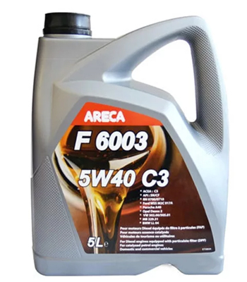 Масло моторное Areca F6003 5W-40 С3 5л Areca 11162