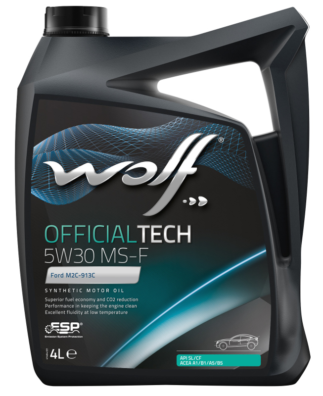 Масло моторное Wolf Вольф OfficialTech MS-F 5W-30 4л 656094 WOLF 656094
