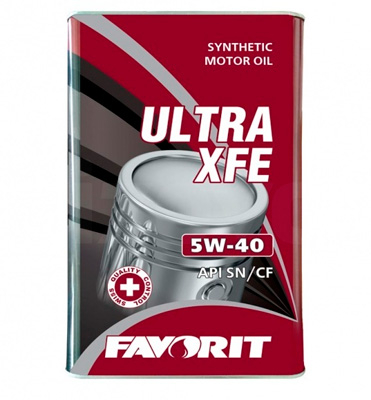 Масло моторное Favorit Ultra XFE 5W-40 4л (metal) FAVORIT 54706