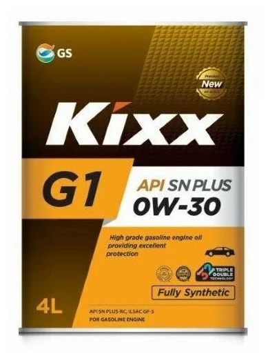 Масло моторное Kixx G1 SN Plus 0W-30 4 л KIXX L209944TE1