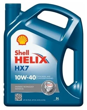 Масло моторное Shell Helix HX7 10W-40 550053738 5 л SHELL 550053738