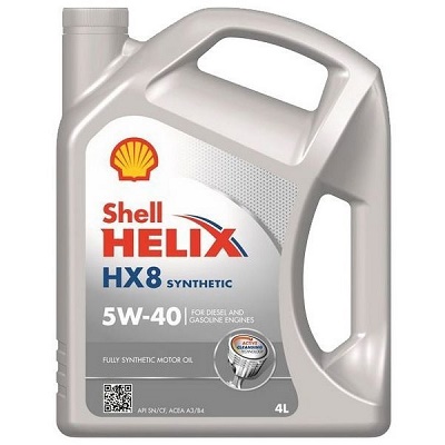 Масло моторное Shell HX8 Synthetic 5W40 4л 550040295 SHELL 550040295