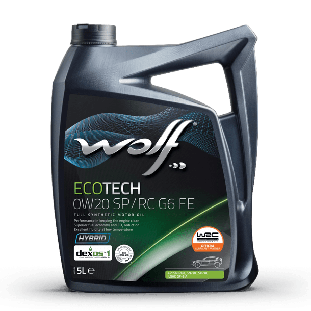 Масло моторное Wolf Вольф EcoTech SP/RC G6 FE 0W-20 5л 161535 WOLF 161535