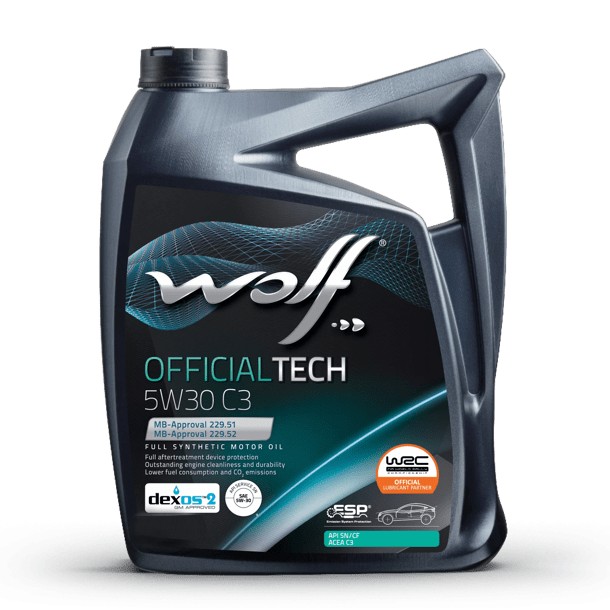 Масло моторное Wolf Вольф OfficialTech C3 5W-30 4л 656074 WOLF 656074