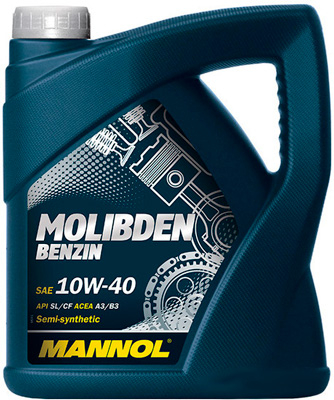 Масло моторное Mannol Molibden Benzin 10W-40 4л Mannol 50