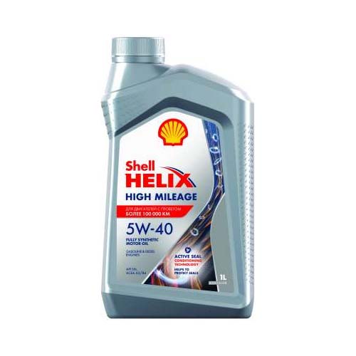 Масло моторное Shell HELIX High Mileage 5W-40 550050426 1л SHELL 550050426