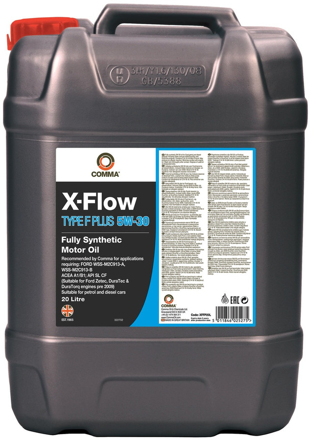 Масло моторное Comma Комма X-FLOW TYPE F PLUS 5W-30 20л XFF20L Comma XFF20L