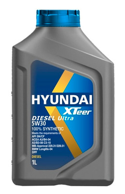 Масло моторное Hyundai Xteer Diesel Ultra 5W-30 1л HYUNDAI XTEER 1011003