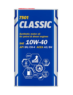 Масло моторное Mannol Classic 10W-40 1л (metal) Mannol 56476