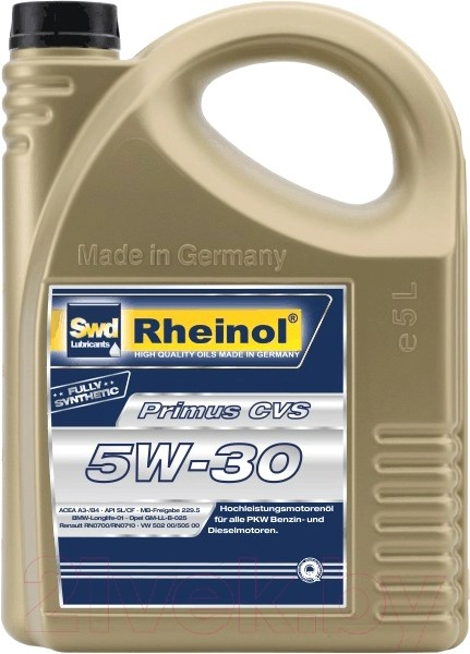 Масло моторное SWD Rheinol Primus CVS 5W-30 5 л SWD RHEINOL 31178570
