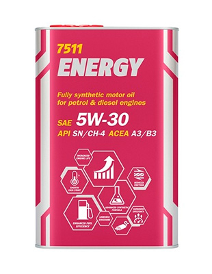 Масло моторное Mannol Energy 5W-30 4л (metal) Mannol 56473