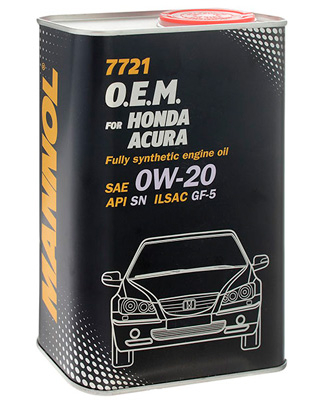 Масло моторное Mannol O.E.M for Honda Acura 0W-20 1л (metal) Mannol 52600