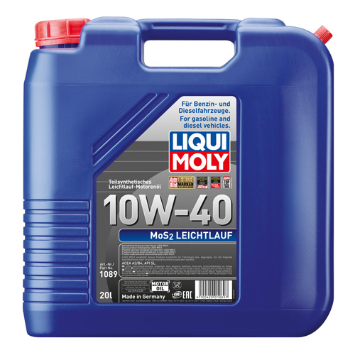 Масло моторное Liqui Moly MoS2 Leichtlauf 10W-40 20л Liqui Moly 1089