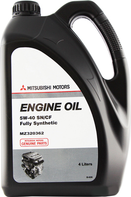 Масло моторное Mitsubishi Engine Oil SN/CF 5W-40 4л Mitsubishi MZ320362
