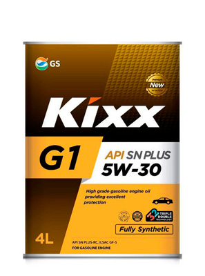 Масло моторное Kixx G1 Plus 5W-30 4л KIXX L210144TE1
