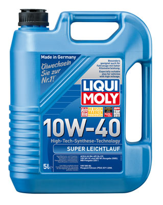 Масло моторное Liqui Moly Super Leichlauf 10W-40 5л LIQUI MOLY 9505