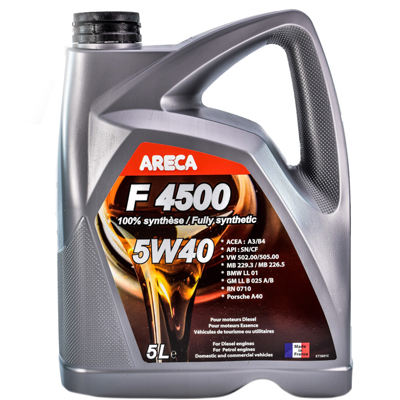 Масло моторное Areca F4000 5W-40 5л Areca 11402