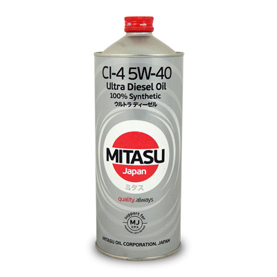 Моторное масло Mitasu Ultra Diesel CI-4 5W-40 1 л Mitasu MJ2121