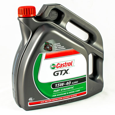 Масло моторное Castrol Кастрол GTX 15W-40 4л CASTROL 14F734