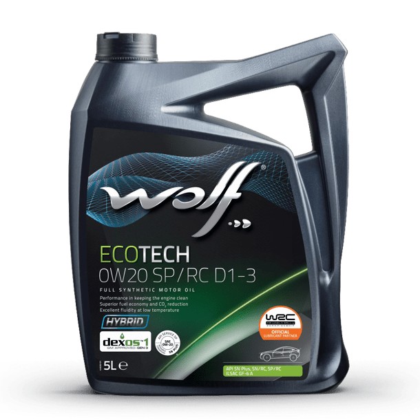 Масло моторное Wolf Вольф EcoTech SP/RC D1-3 0W-20 161735 5 л WOLF 161735